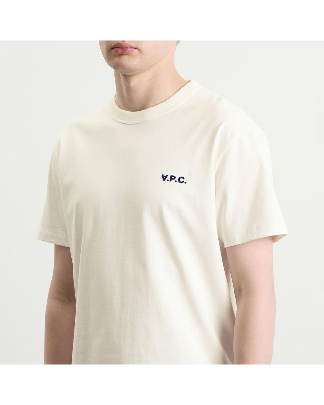 A.P.C. White Rue Madame Logo T-Shirt for men