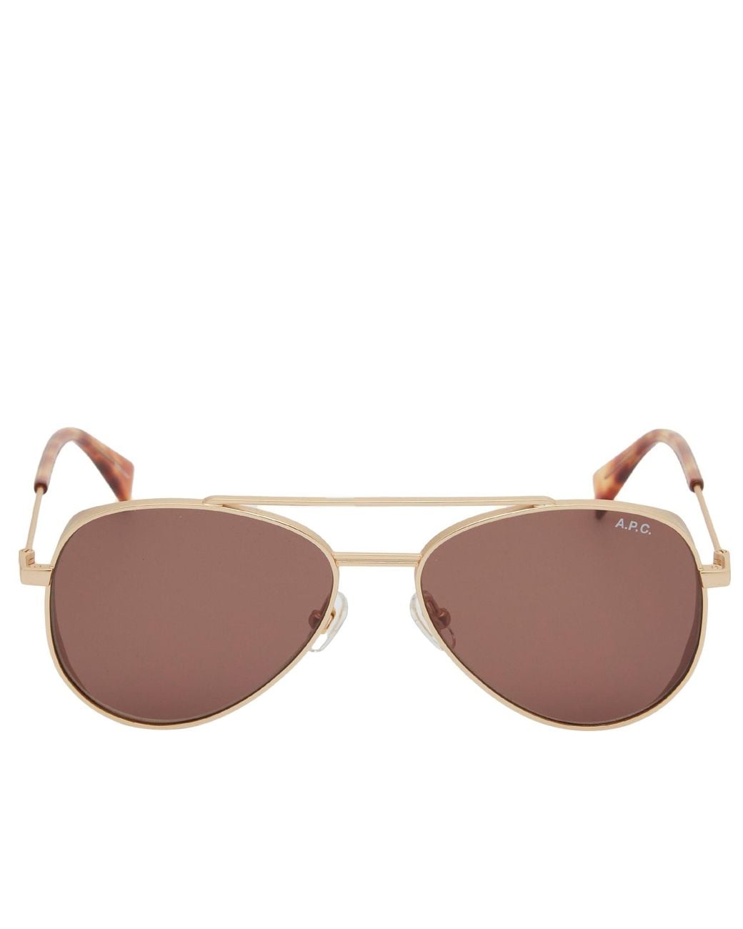 A.P.C. Brown Bill Sunglasses for men