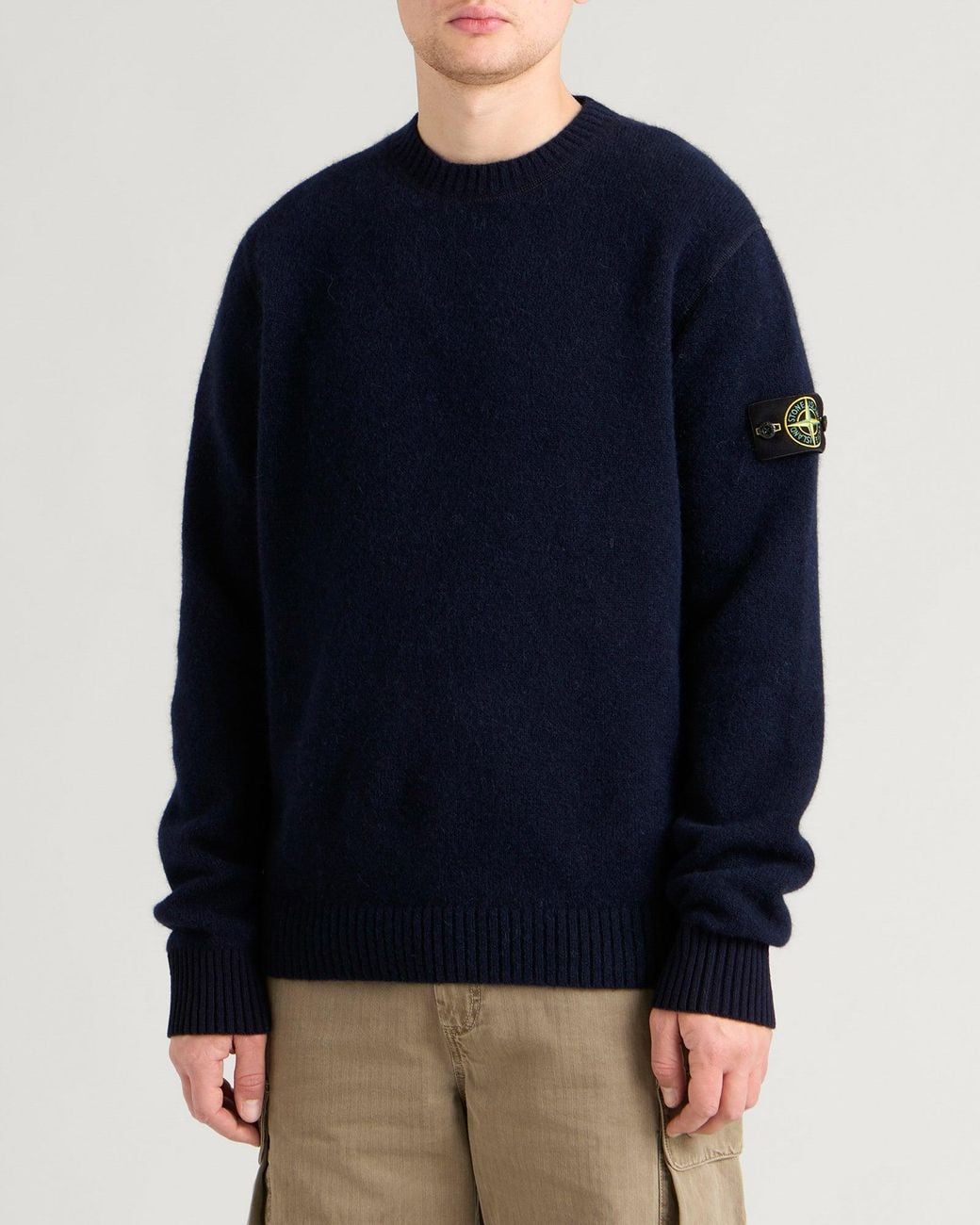 Stone Island Baby Alpaca Blend Jumper in Blue for Men | Lyst