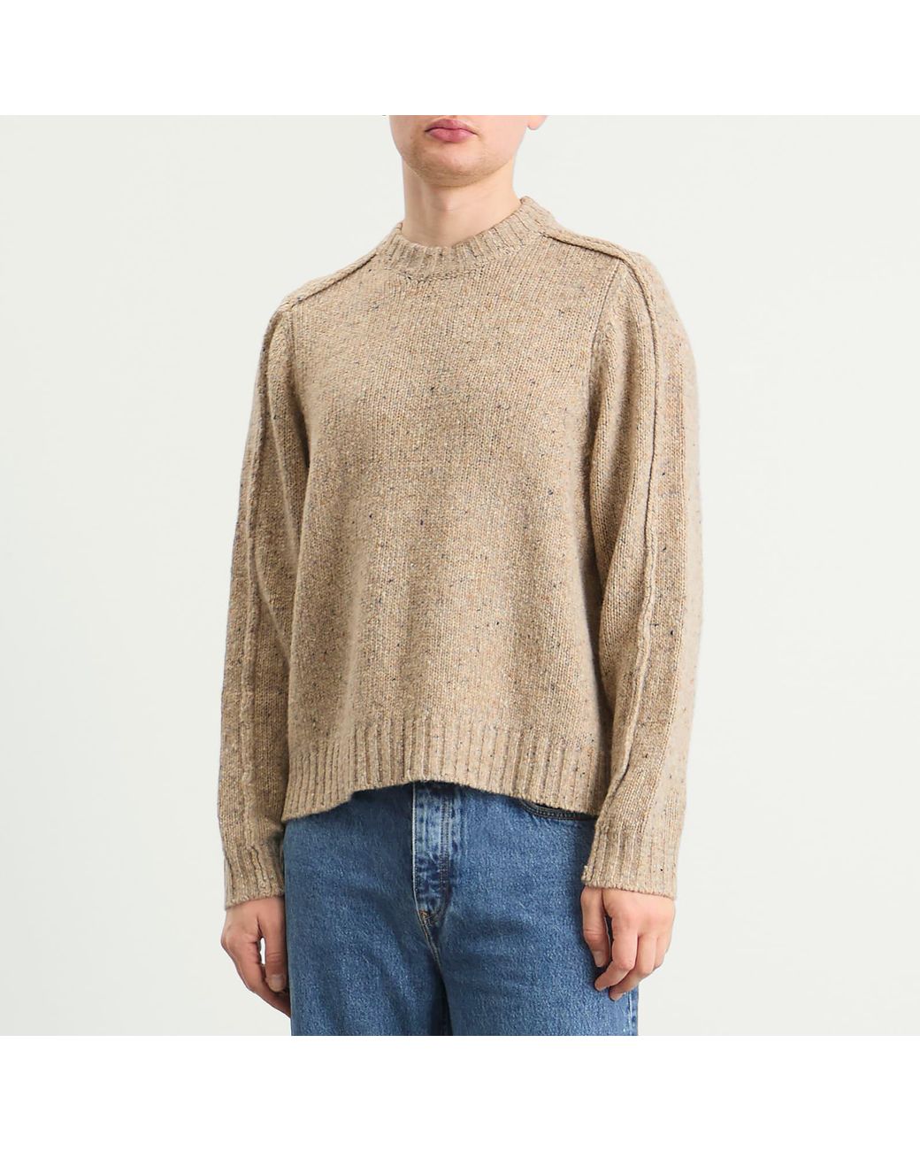 Won Hundred Natural Bently Reverse Seam Jumper for men