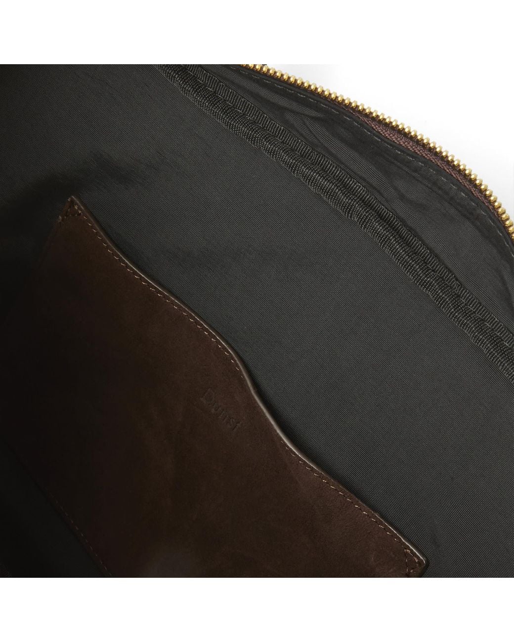 DUNST Brown Suede Shoulder Bag
