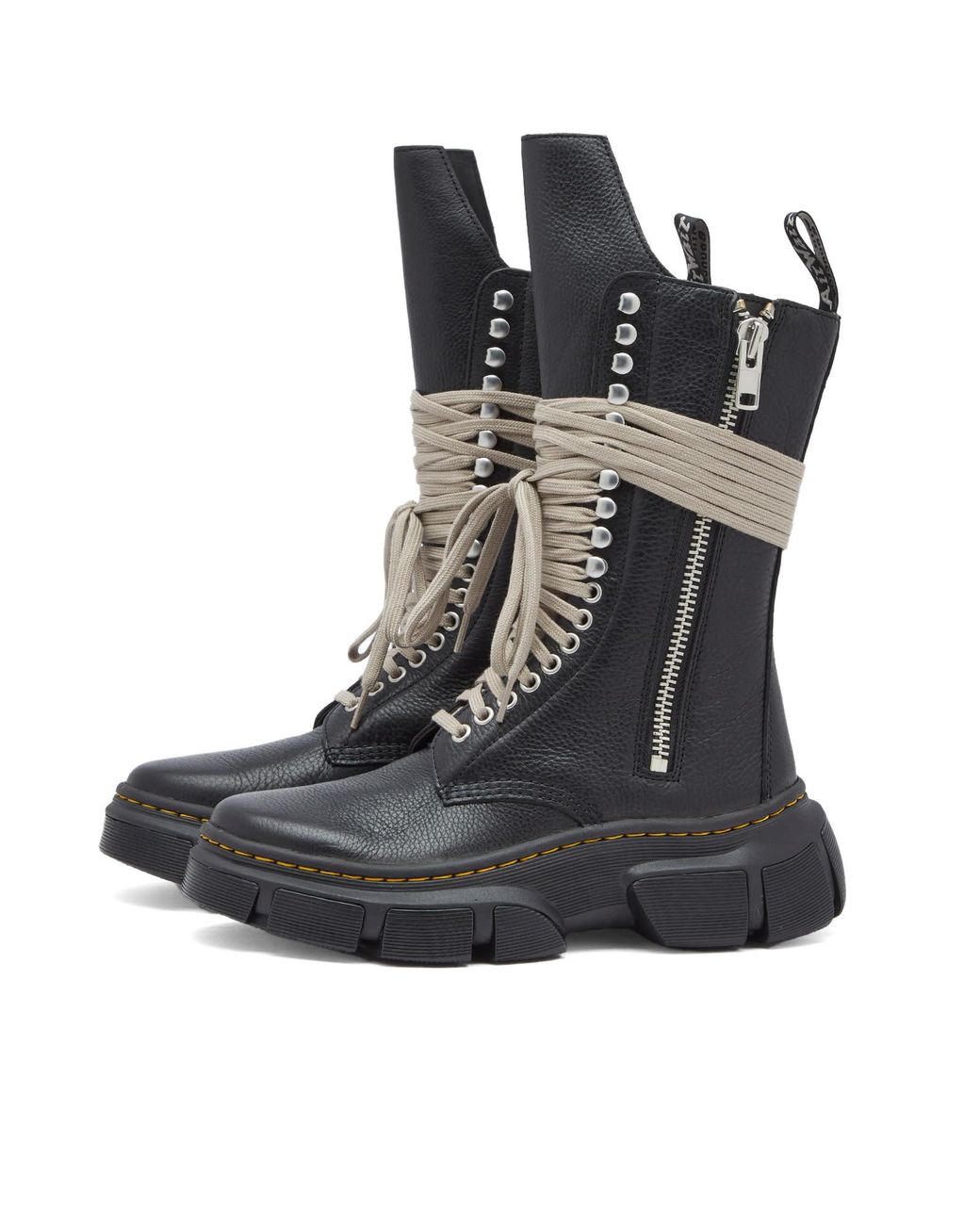 Rick Owens X Dr. Martens 1918 Dmxl Calf Length Boot in Black