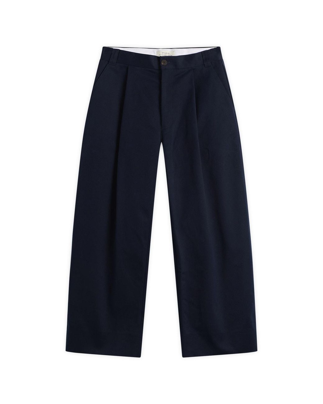 Studio Nicholson Blue Sorte Deep Pleat Volume Pant for men