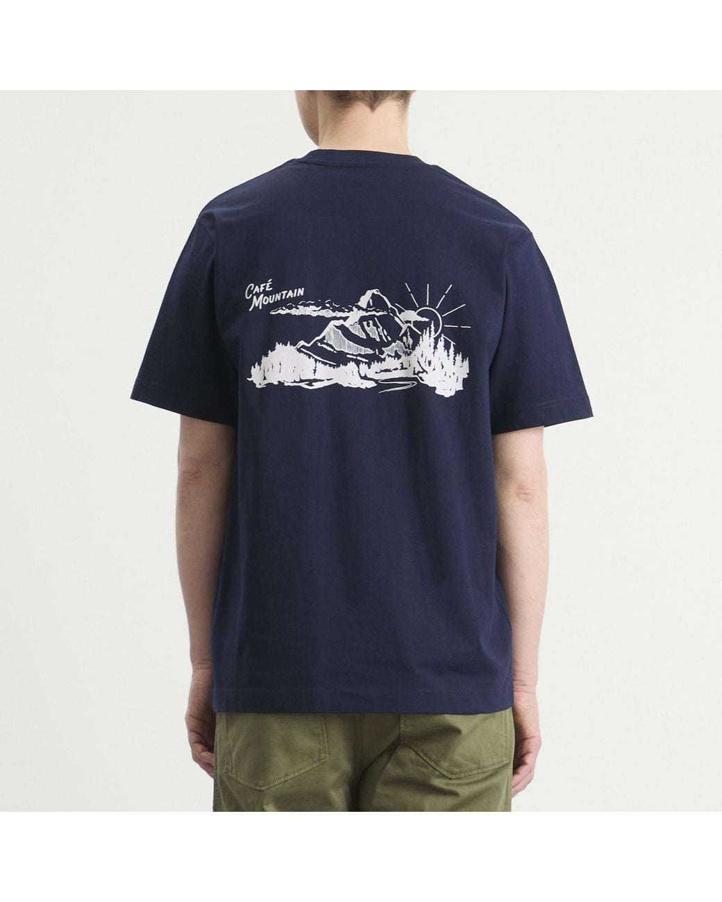 Cafe Mountain Blue Legacy T-Shirt for men