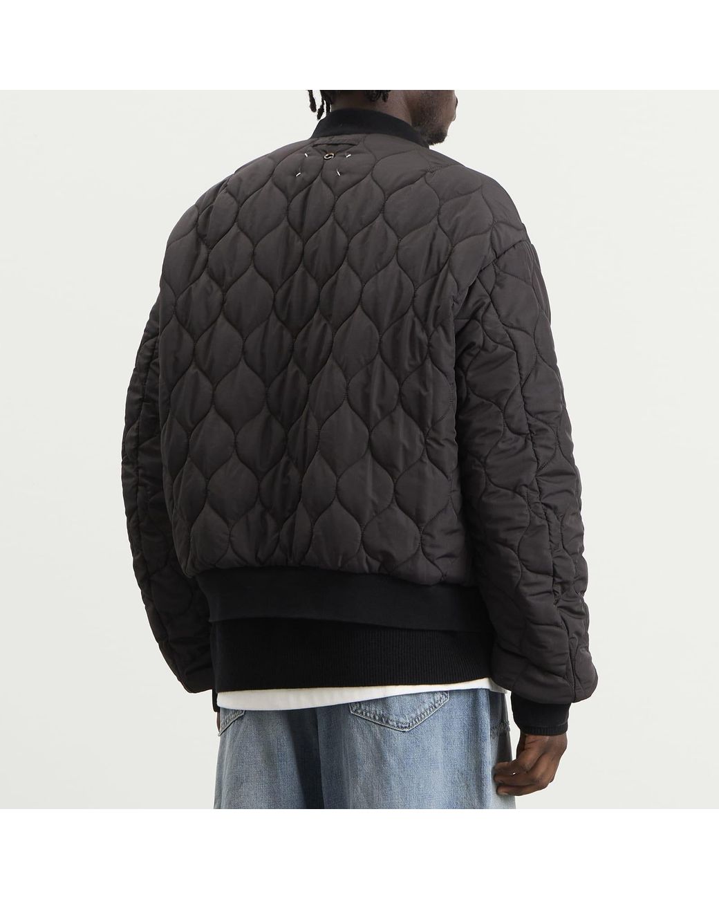 Maison Margiela Black Reversible Bomber Jacket for men