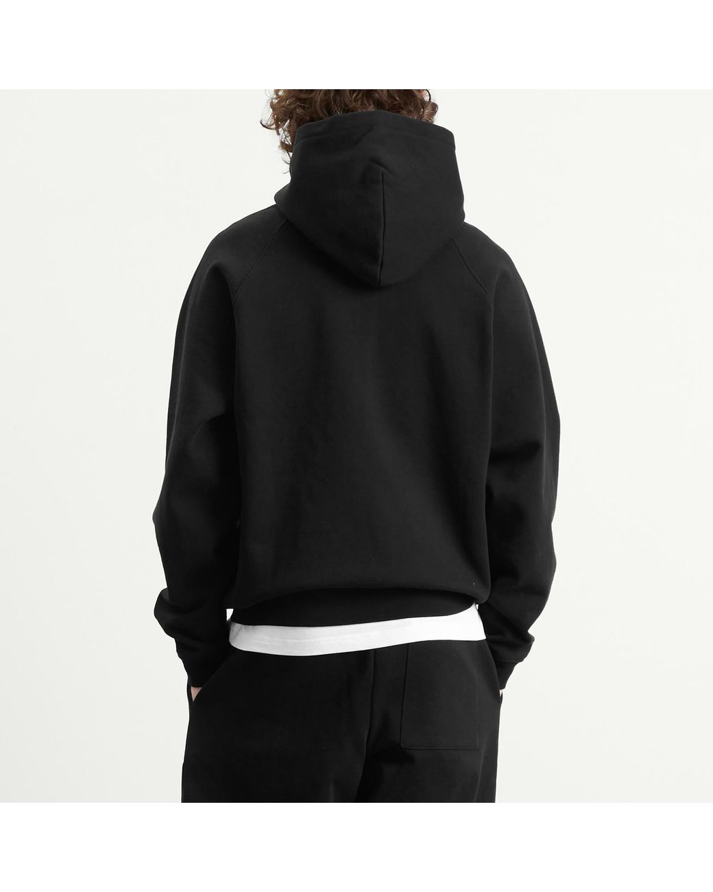 Dime Black Cursive Logo Hoodie for men