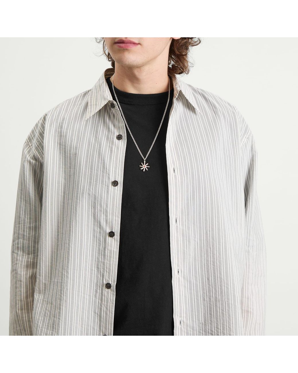 Maple Metallic Rhythm Star Chain Necklace for men