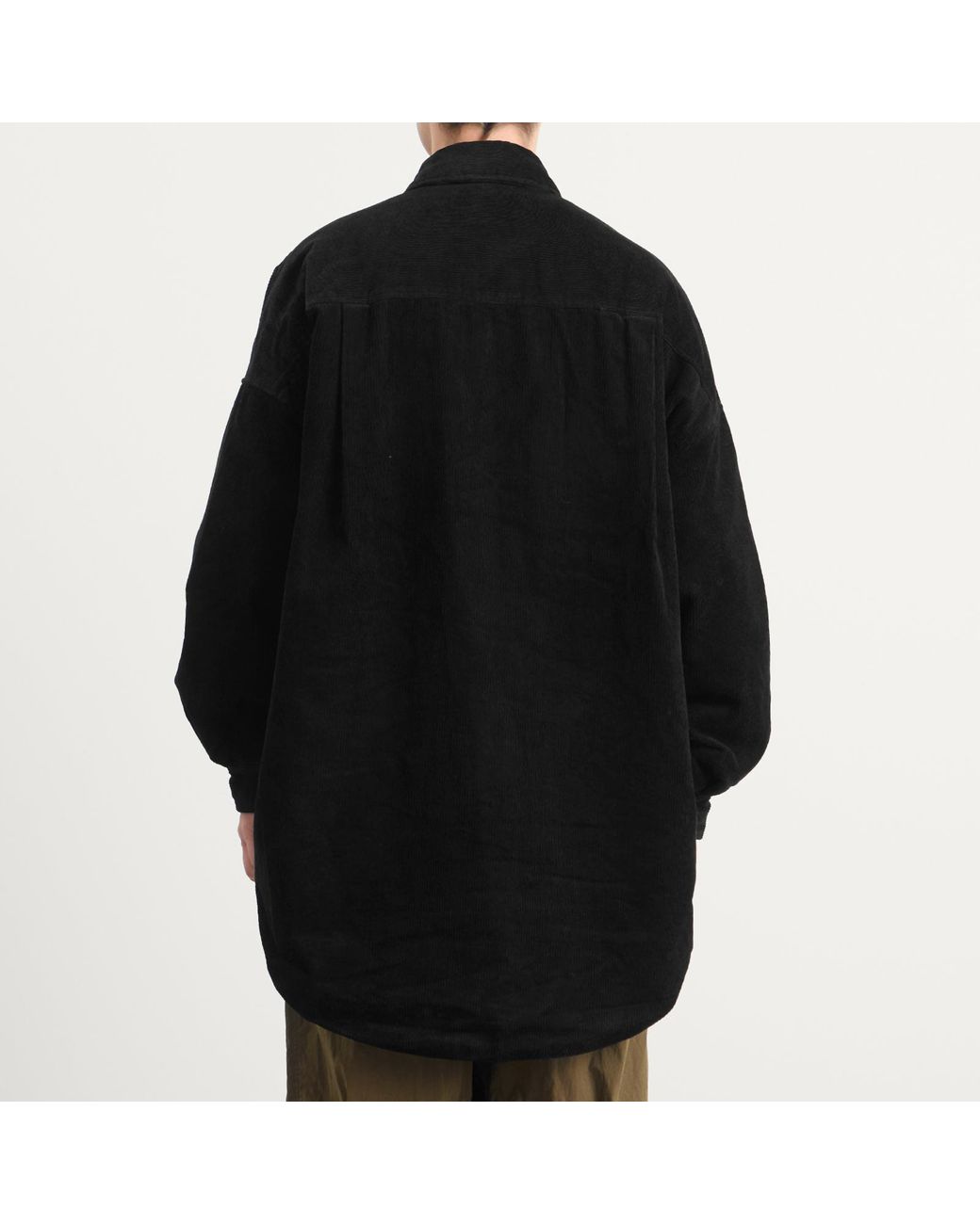Merely Made Black Corduroy Overshirt for men