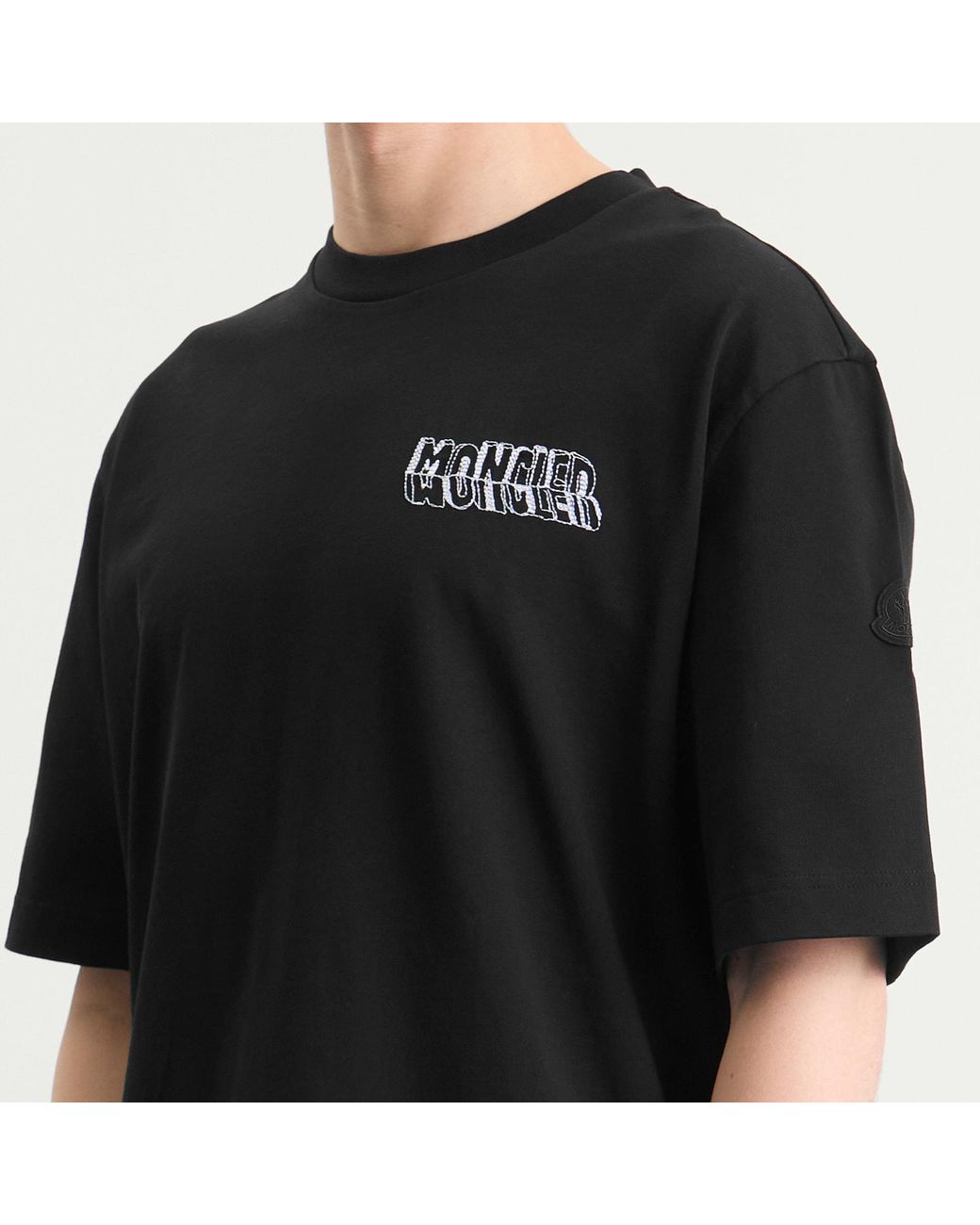 Moncler Black Back Graphic T-Shirt for men