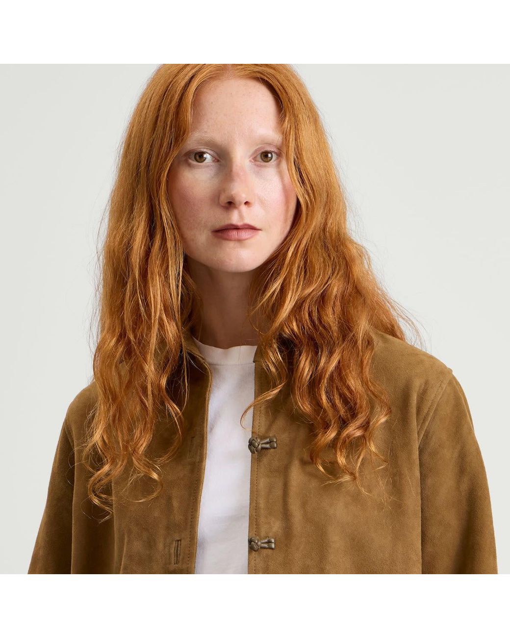 Rohe Brown Suede Pankou Overshirt