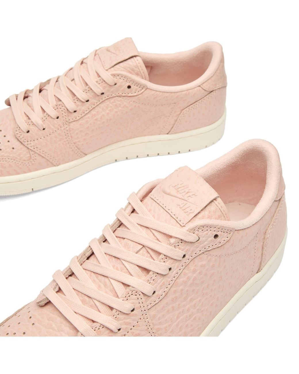 Nike Pink 1 Retro Low 'No Swoosh' Sneaker for men