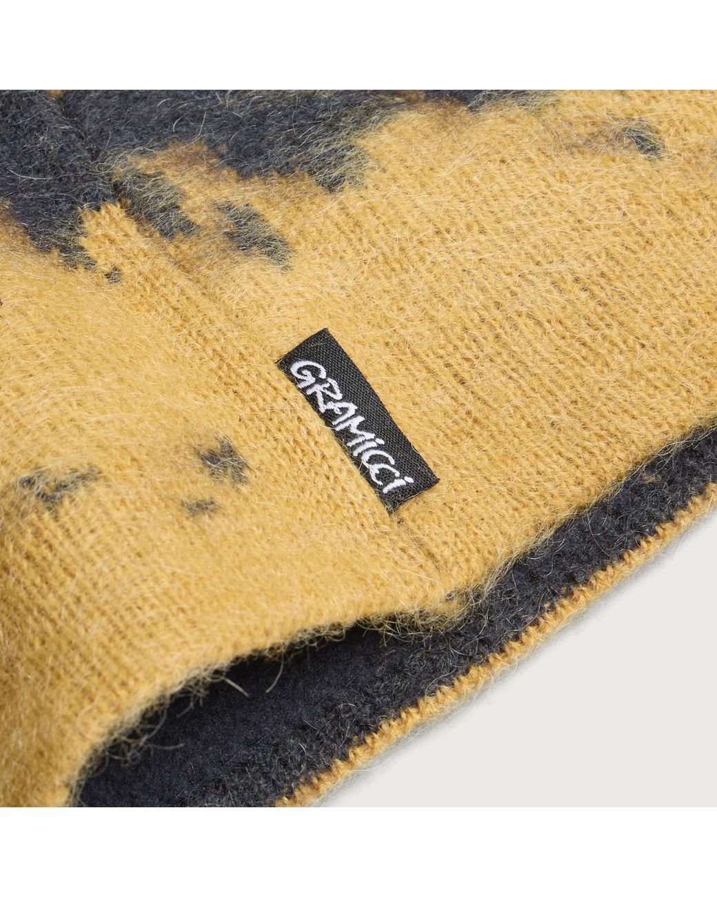 Gramicci Blue Mohair Splatter Beanie for men