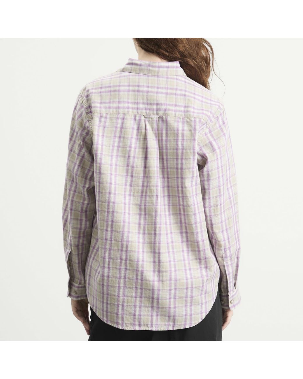Gramicci Purple Checkered Ombre Shirt
