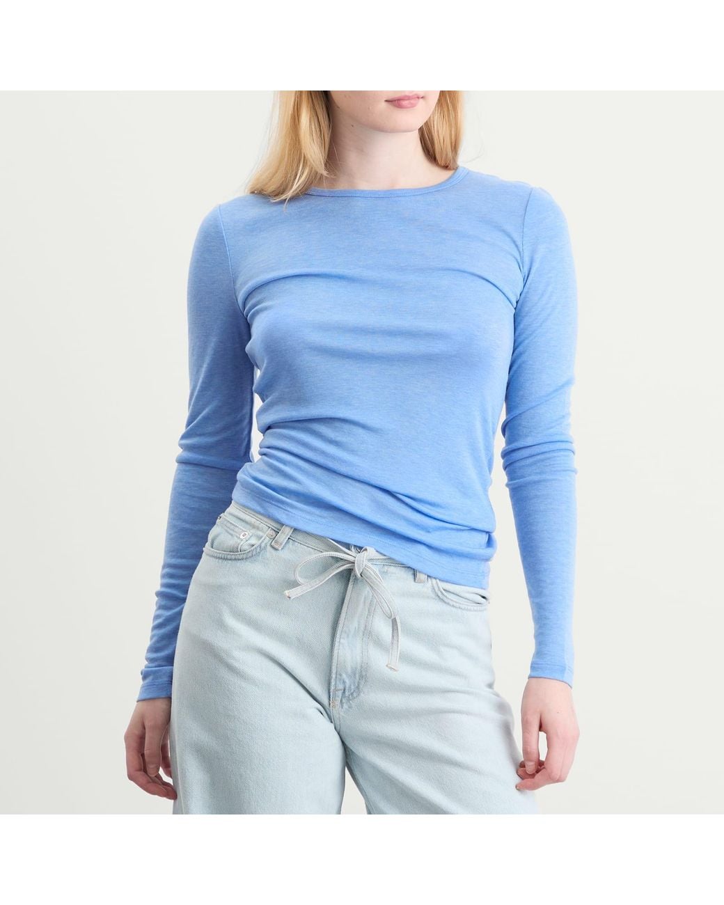 Samsøe & Samsøe Blue Sadou Long Sleeve T-Shirt