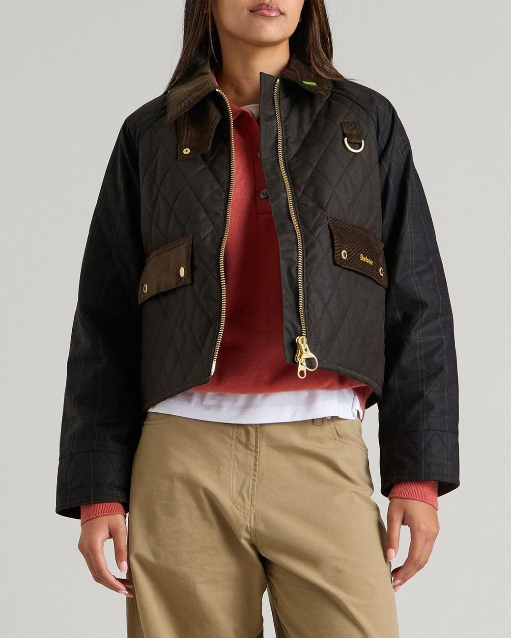 Barbour Reimagined Icons Quilted Spey Wax Jacket in Black | Lyst
