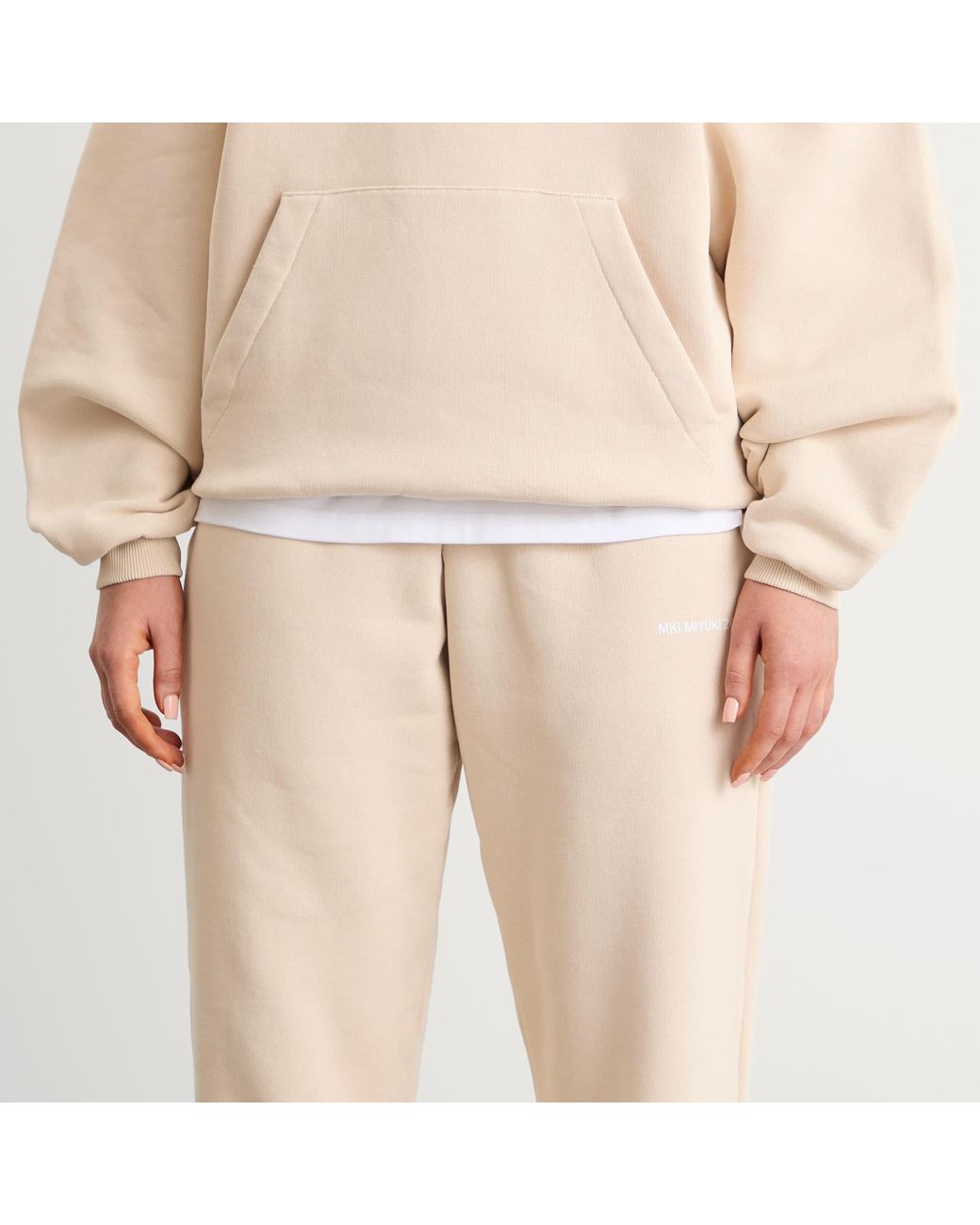 MKI Miyuki-Zoku Natural Uniform Wide Leg Joggers