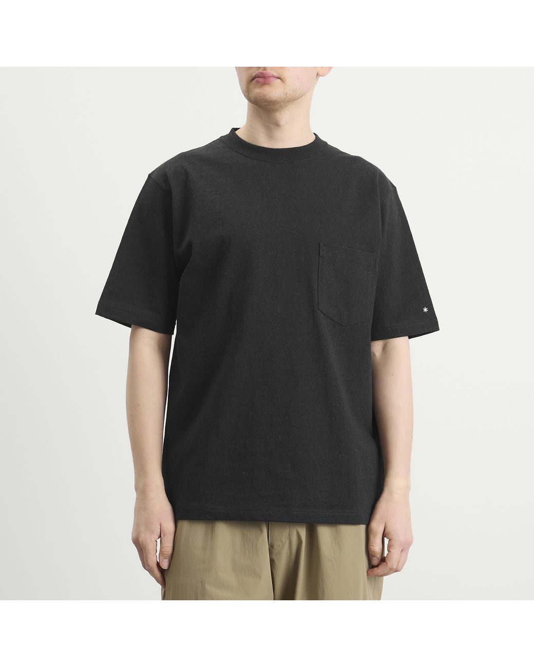 Snow Peak Black Recycled Cotton T-Shirt for men