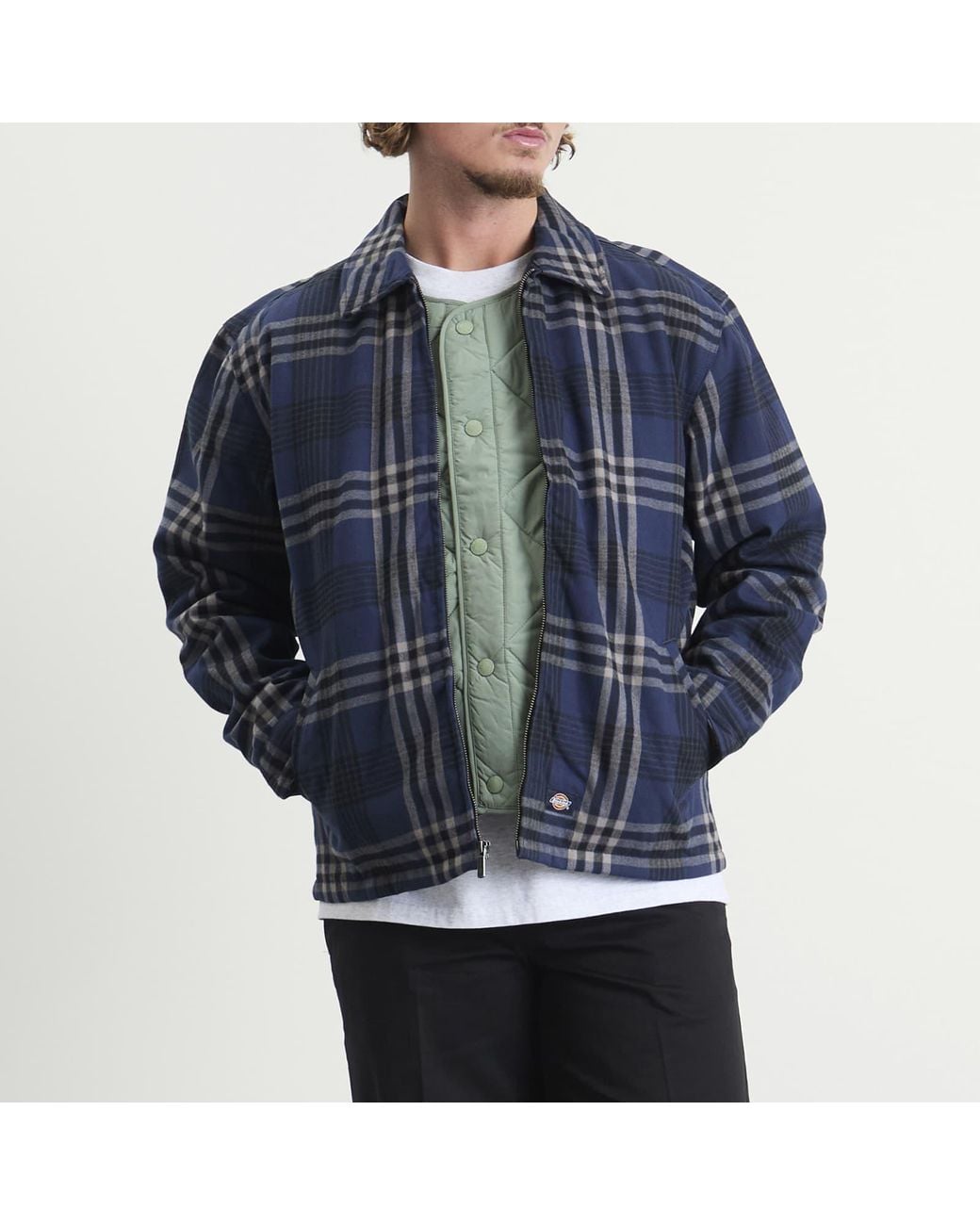 Dickies Petersburg Shacket Jacket in Blue for Men | Lyst
