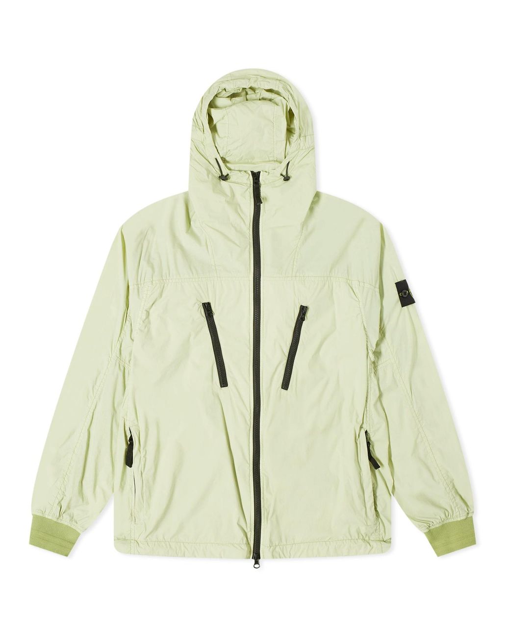 Stone Island Men's Skin Touch Nylon-TC Packable Jacket in Black