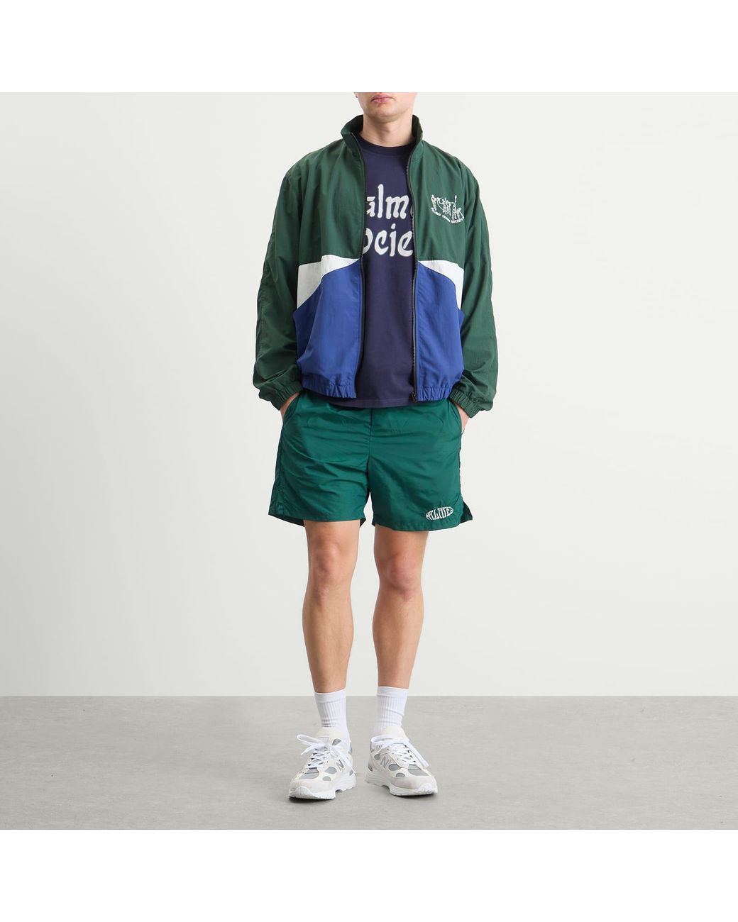 Palmes Green Oval Tennis Shorts for men