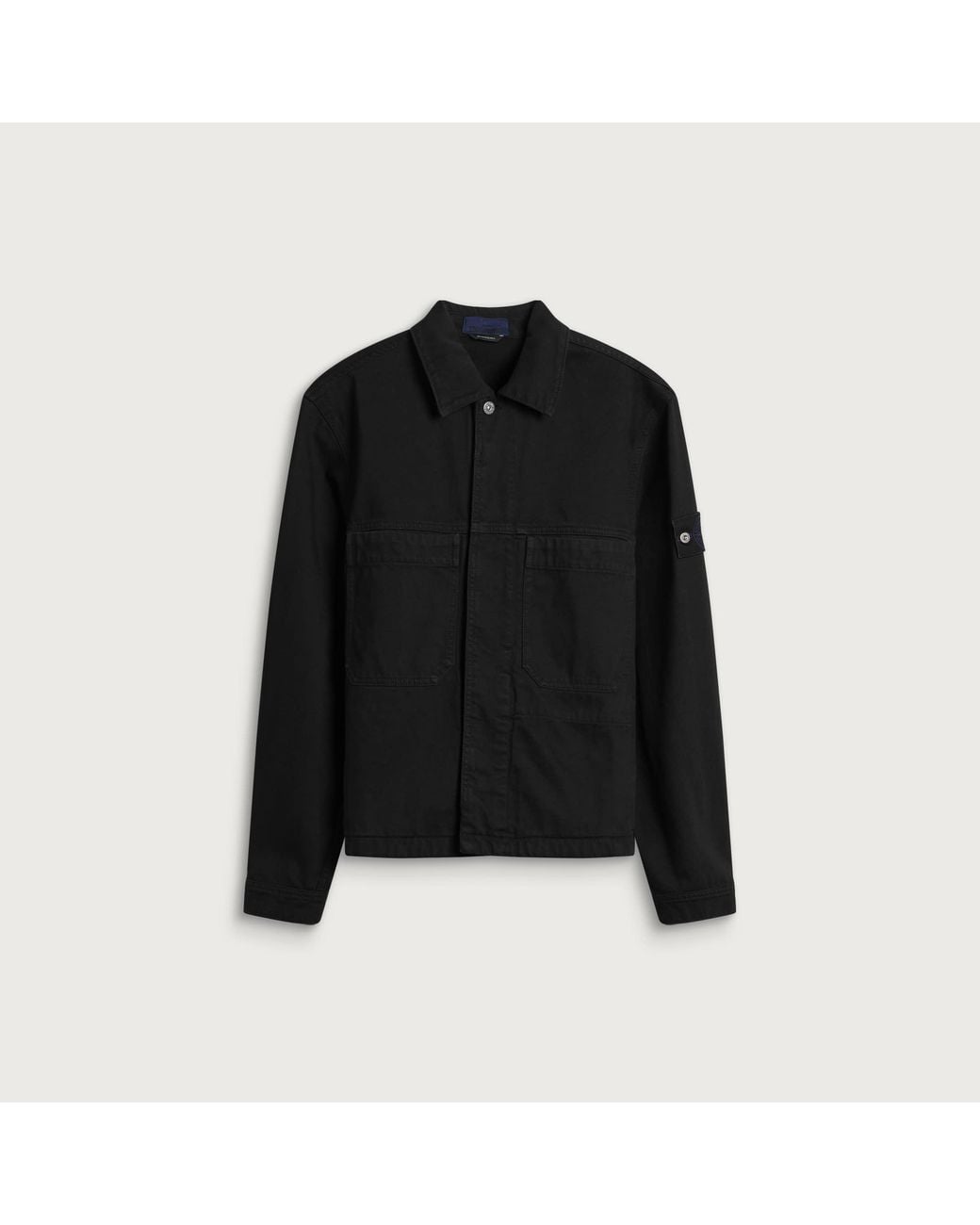 Stone Island Black Denim-Tc Tinto Capo Jacket for men