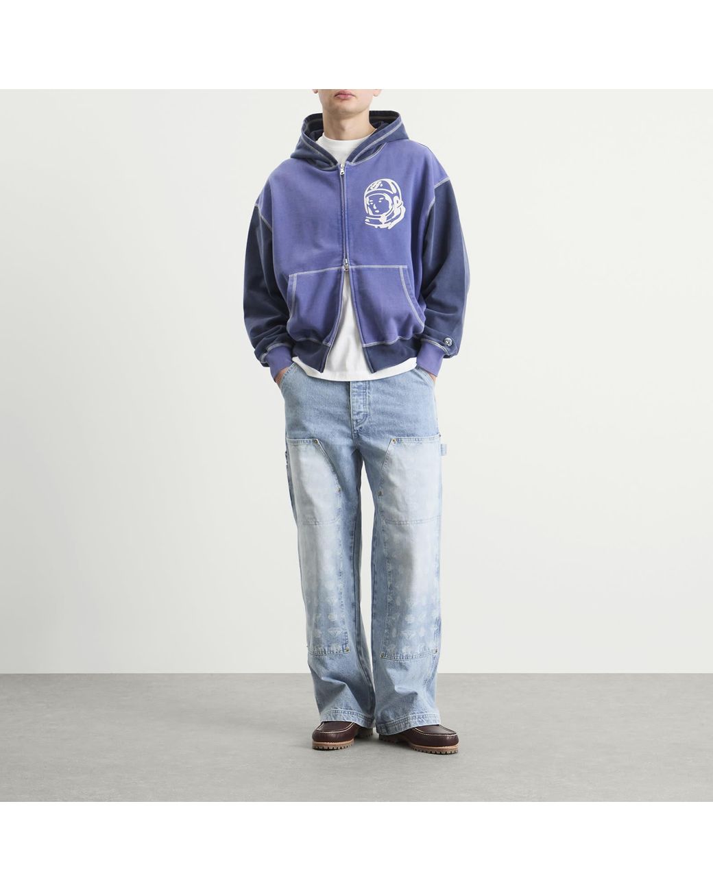 BBCICECREAM Blue Diamonds & Dollars Denim Pant for men