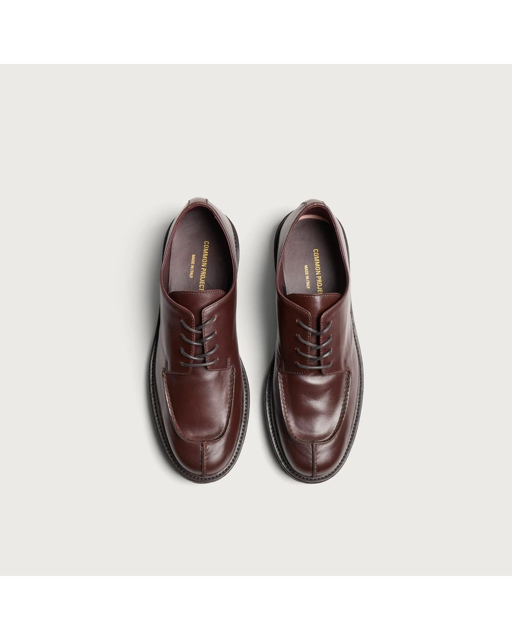 Common Projects Brown Apron Leather Derby for men