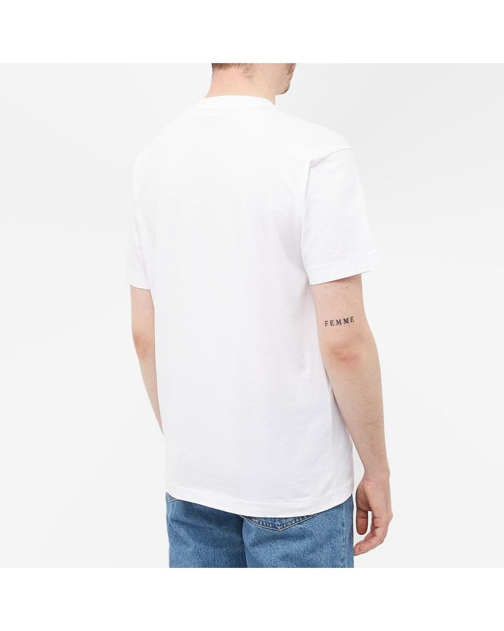 Stone Island Patch T-shirt in White for Men | Lyst UK
