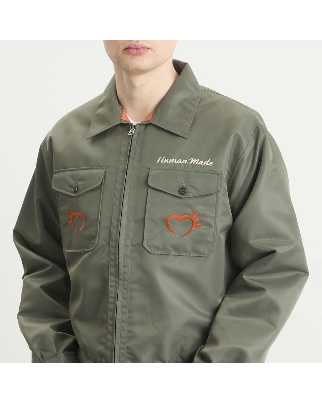Human Made Green Military Jacket for men