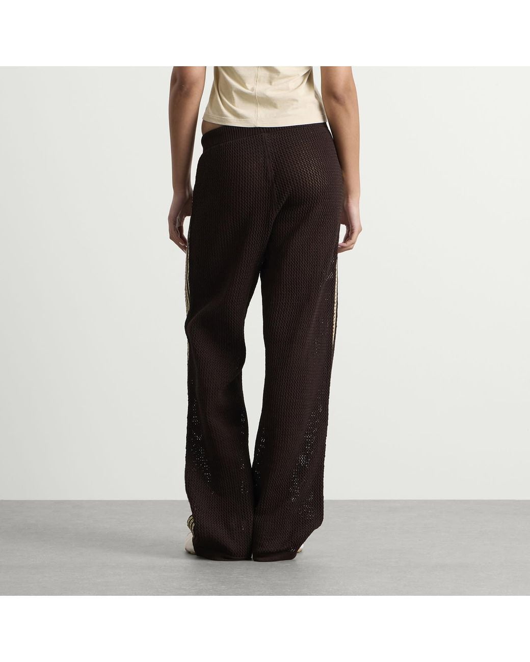 Adidas Black Crochet Track Pants