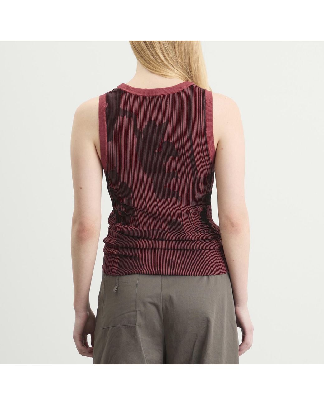 Ahluwalia Red Seydou Knitted Vest