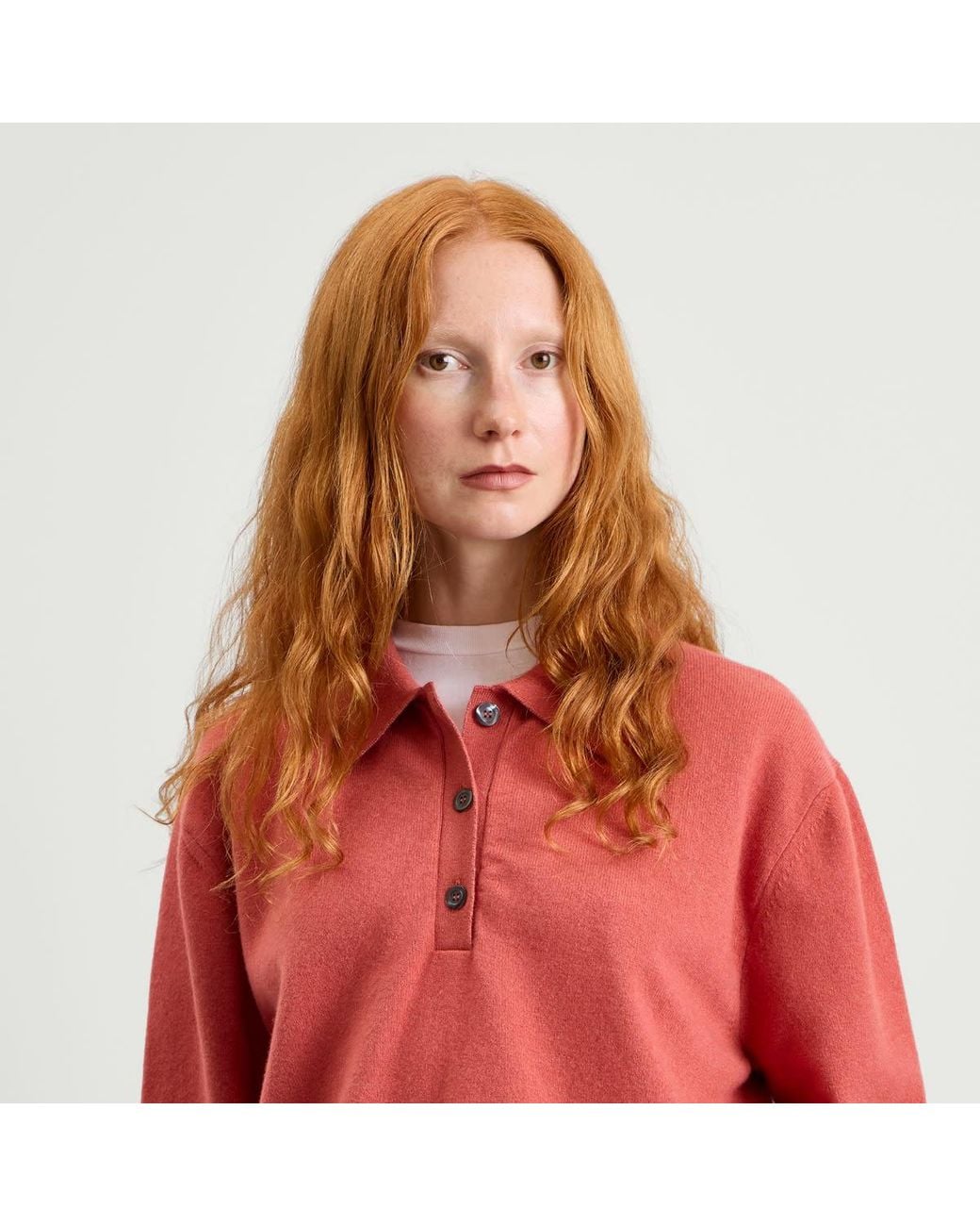 Rohe Red Classic Knitted Polo