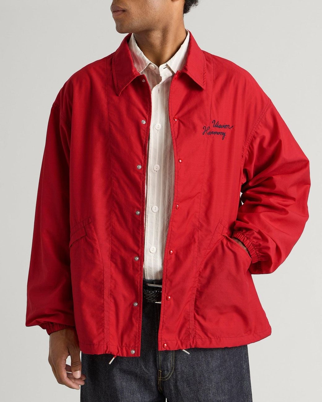 Visvim Red Windfall Coach Jacket for men