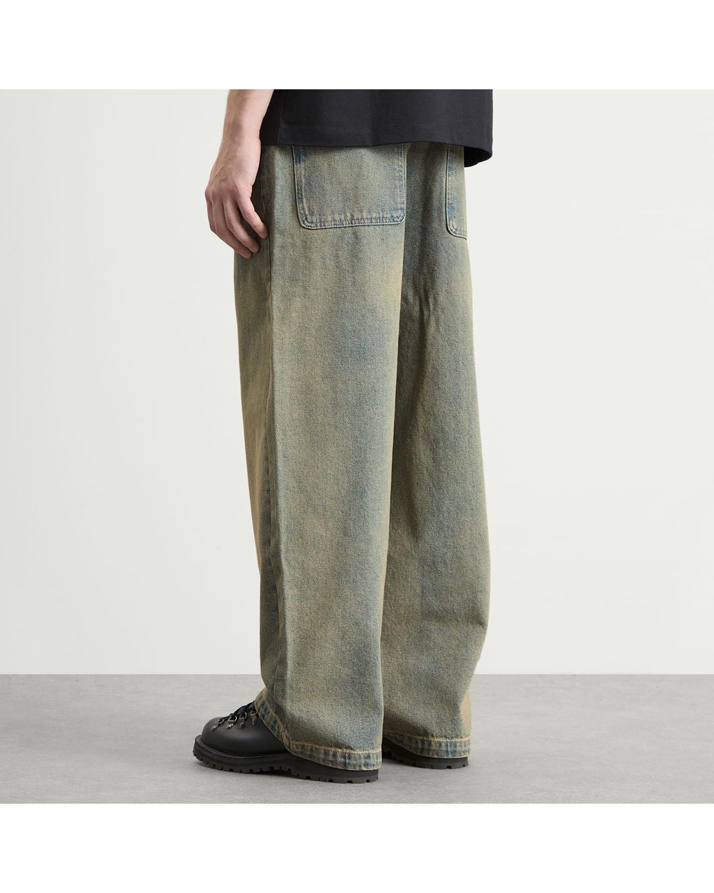 About Blank Green Wide Leg Denim for men