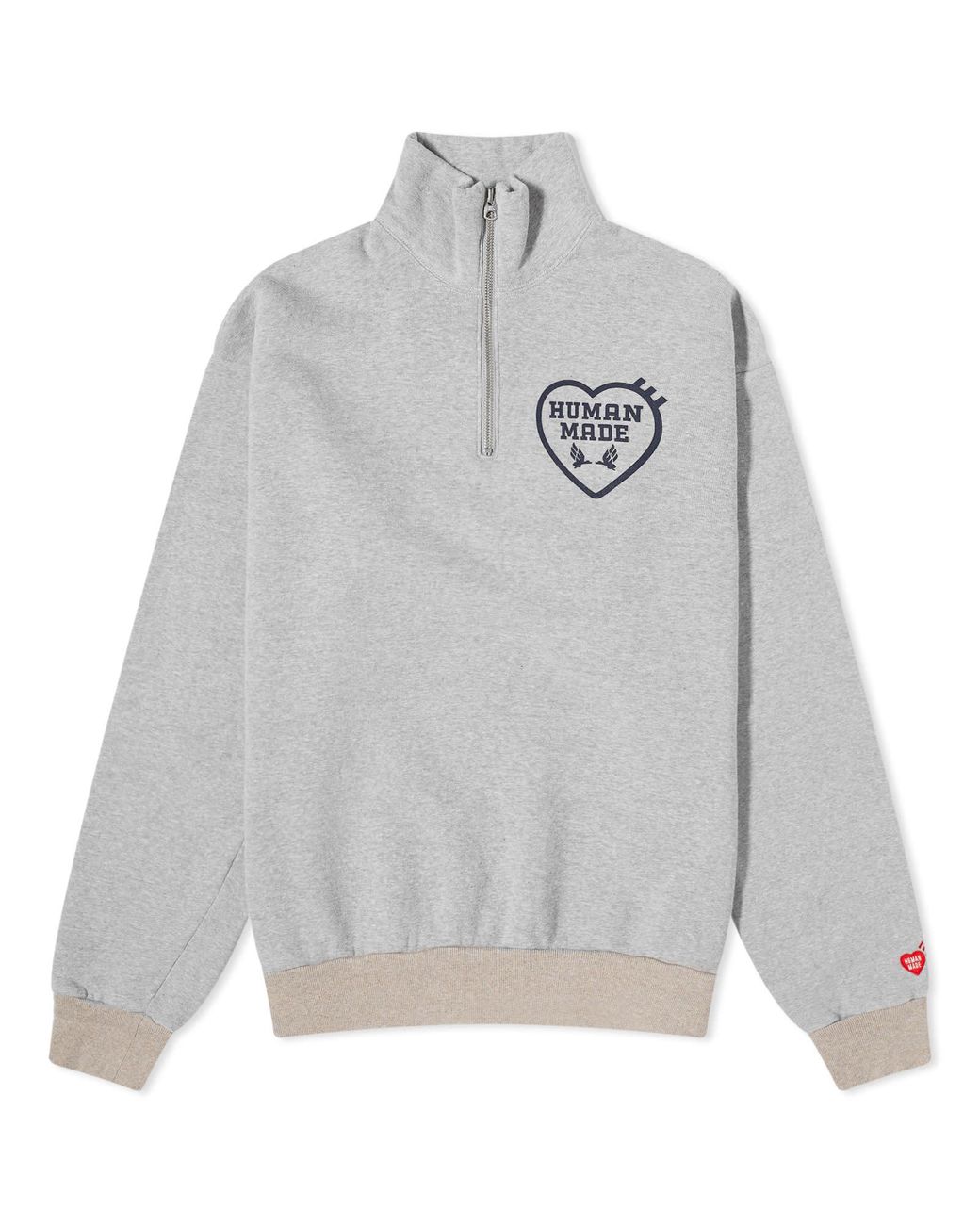 Human Made Military Half-Zip Sweatshirt in Grey for Men