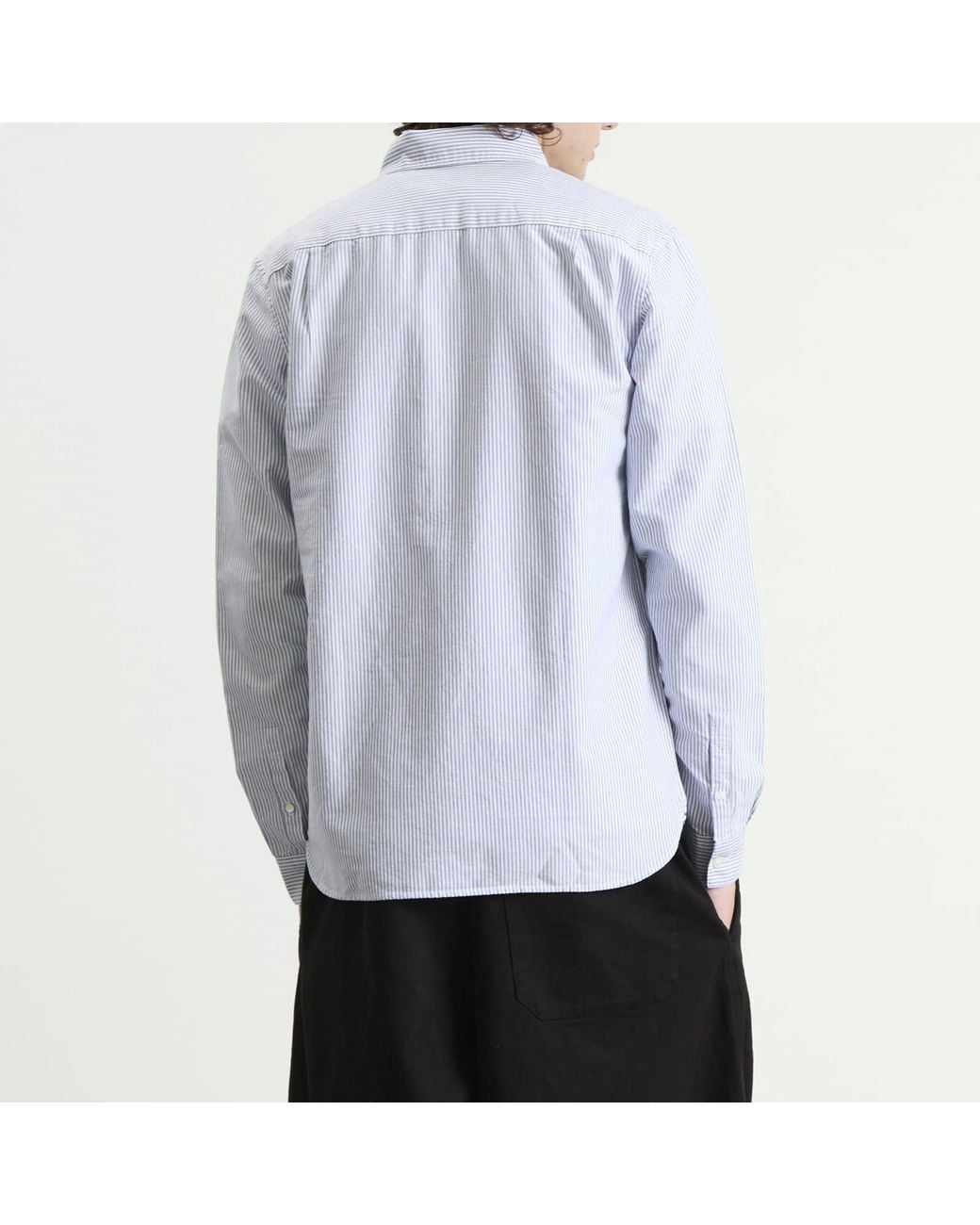 Fred Perry Blue Oxford Stripe Shirt for men