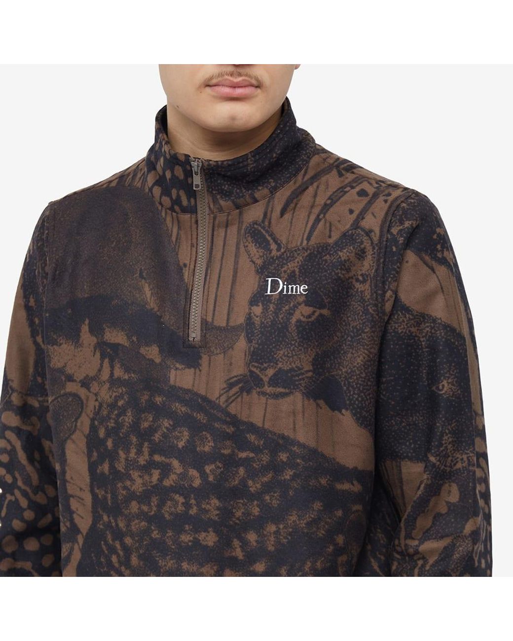 Dime Safari Polar Zip Fleece Jacket in Black for Men | Lyst
