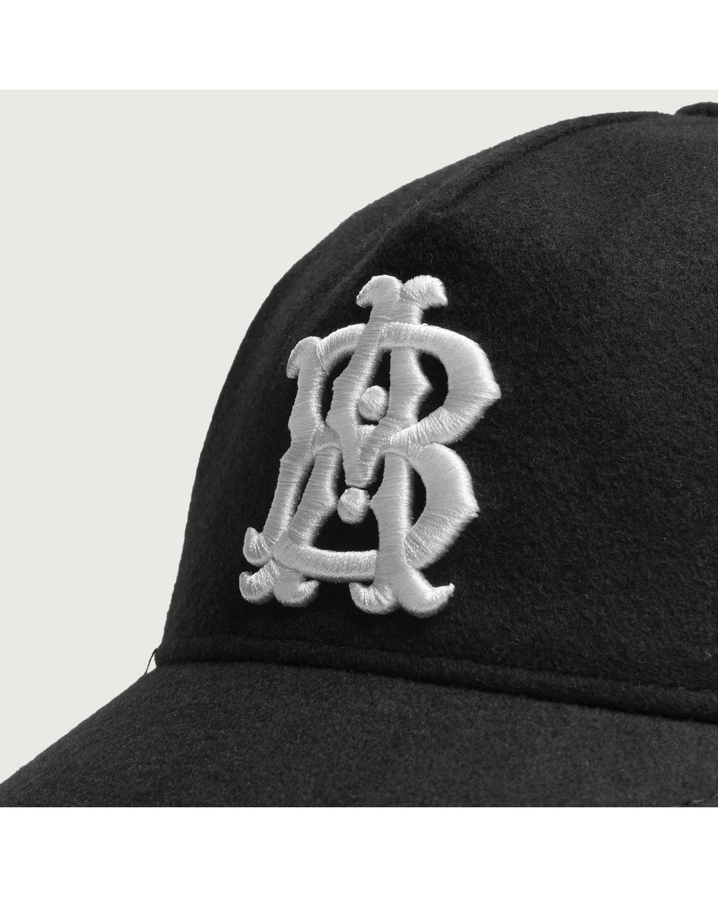 About Blank Black Monogram Cap for men