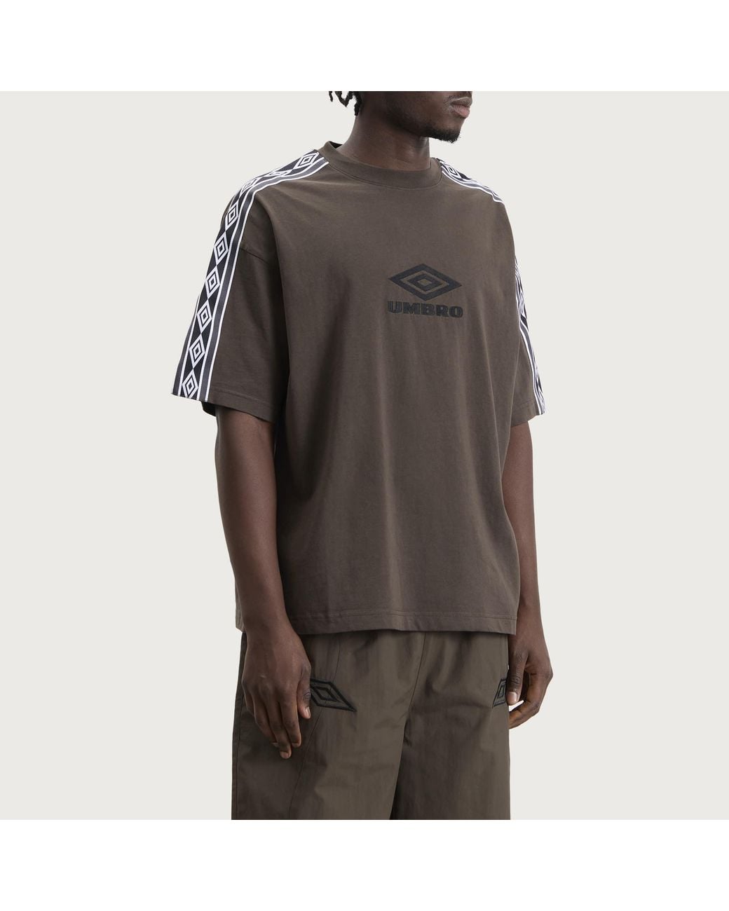 Umbro by Slam Jam Brown Og Tape T-Shirt for men