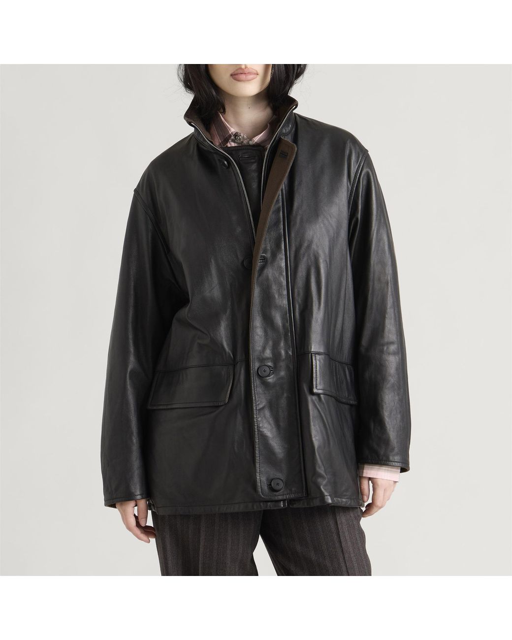 Auralee Brown Reversible Coat