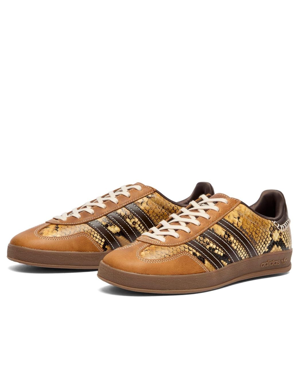Adidas Brown X Wales Bonner Gazelle Snake Sneaker
