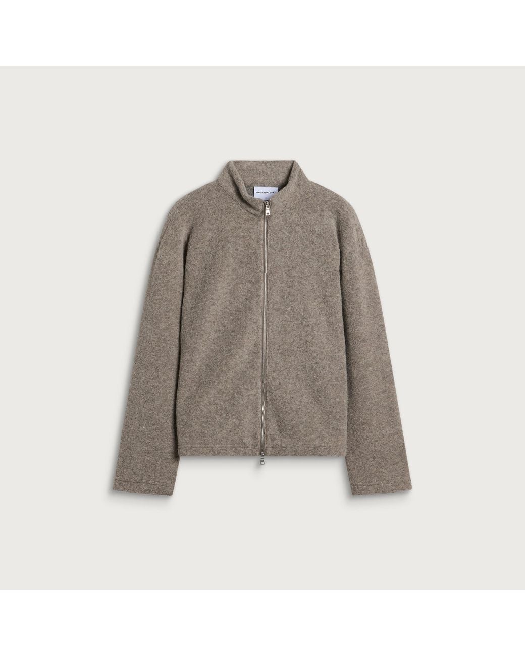 MKI Miyuki-Zoku Gray Pressed Wool Track Jacket for men