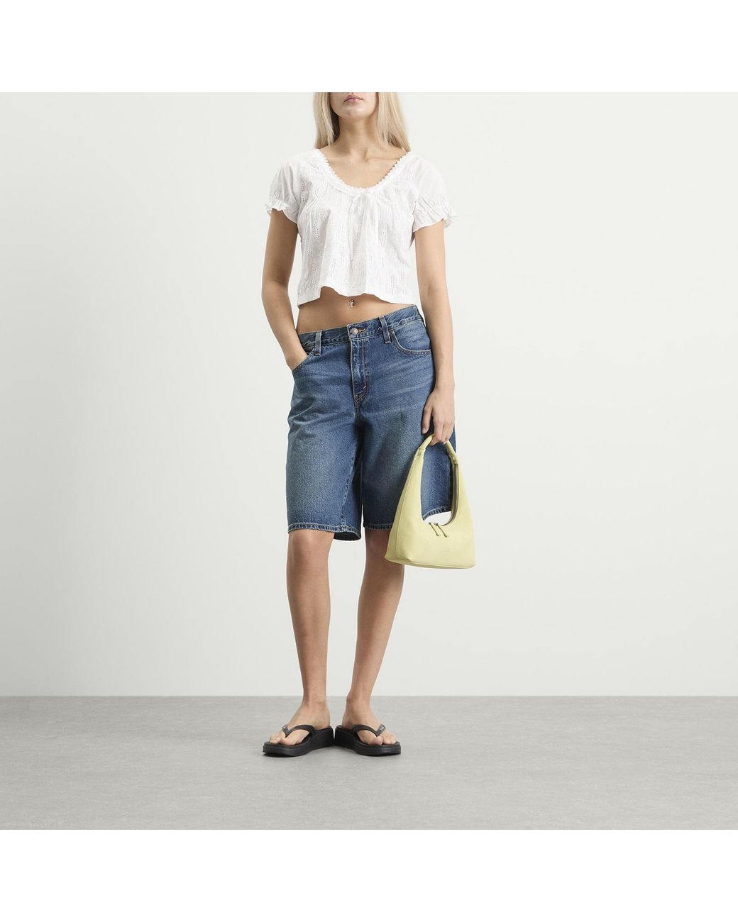 House Of Sunny White Sea Breeze Cotton Top