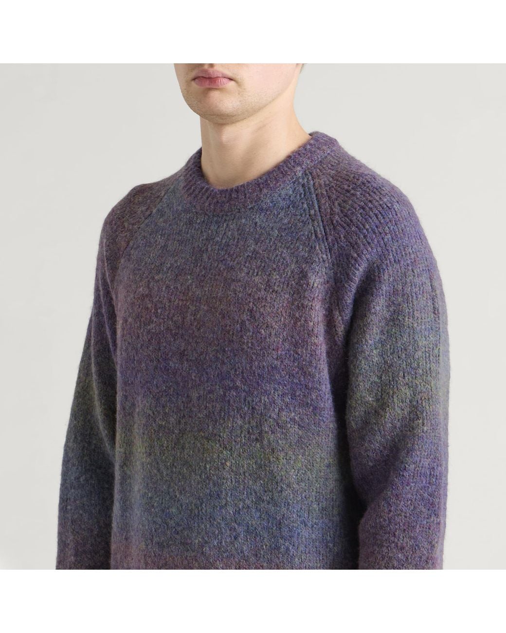 Les Deux Blue Gradient Round Neck Jumper for men