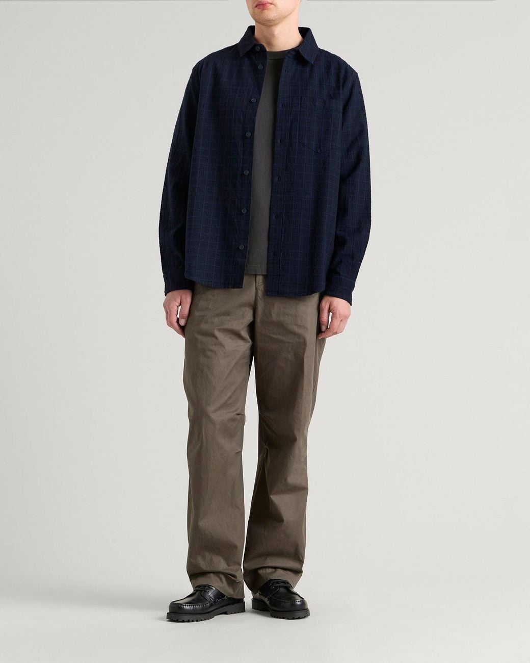 Dobby Colouring In Wax London Shelly Dobby Check Shirt in Blue for Men | Lyst