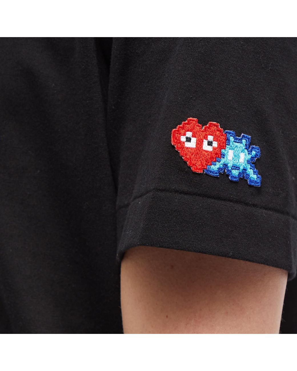 COMME DES GARÇONS PLAY Black Invader T-Shirt for men