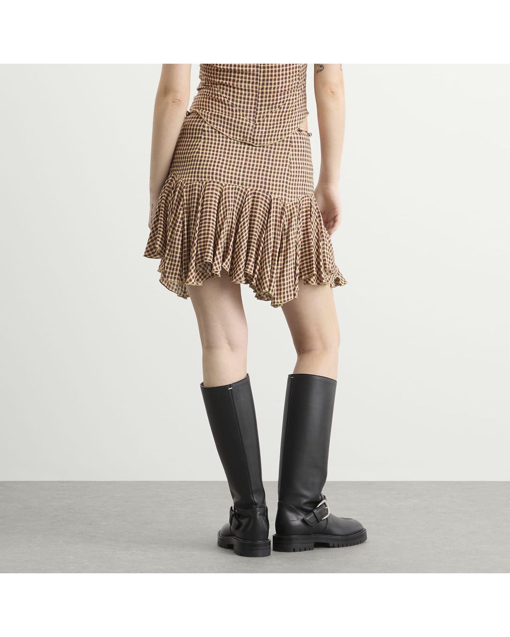 KNWLS Brown Tess Skirt