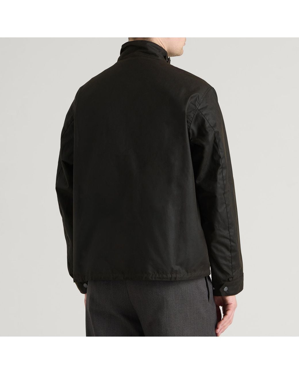 Barbour Black Heritage + Modified Ursula Wax Jacket for men