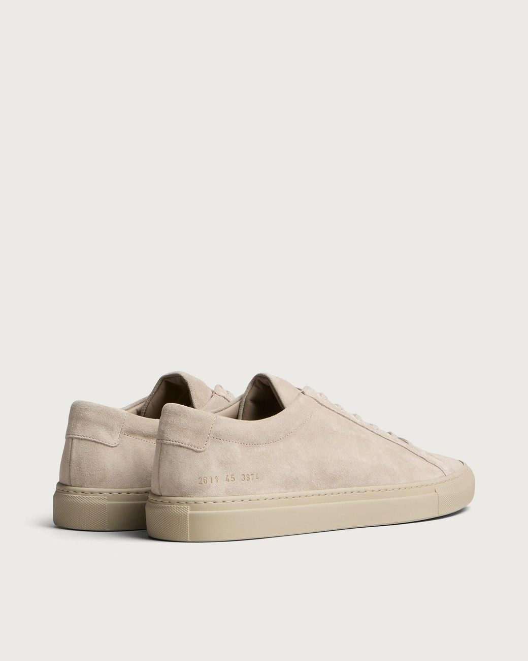 Common Projects Natural Achilles Suede Sneakers for men