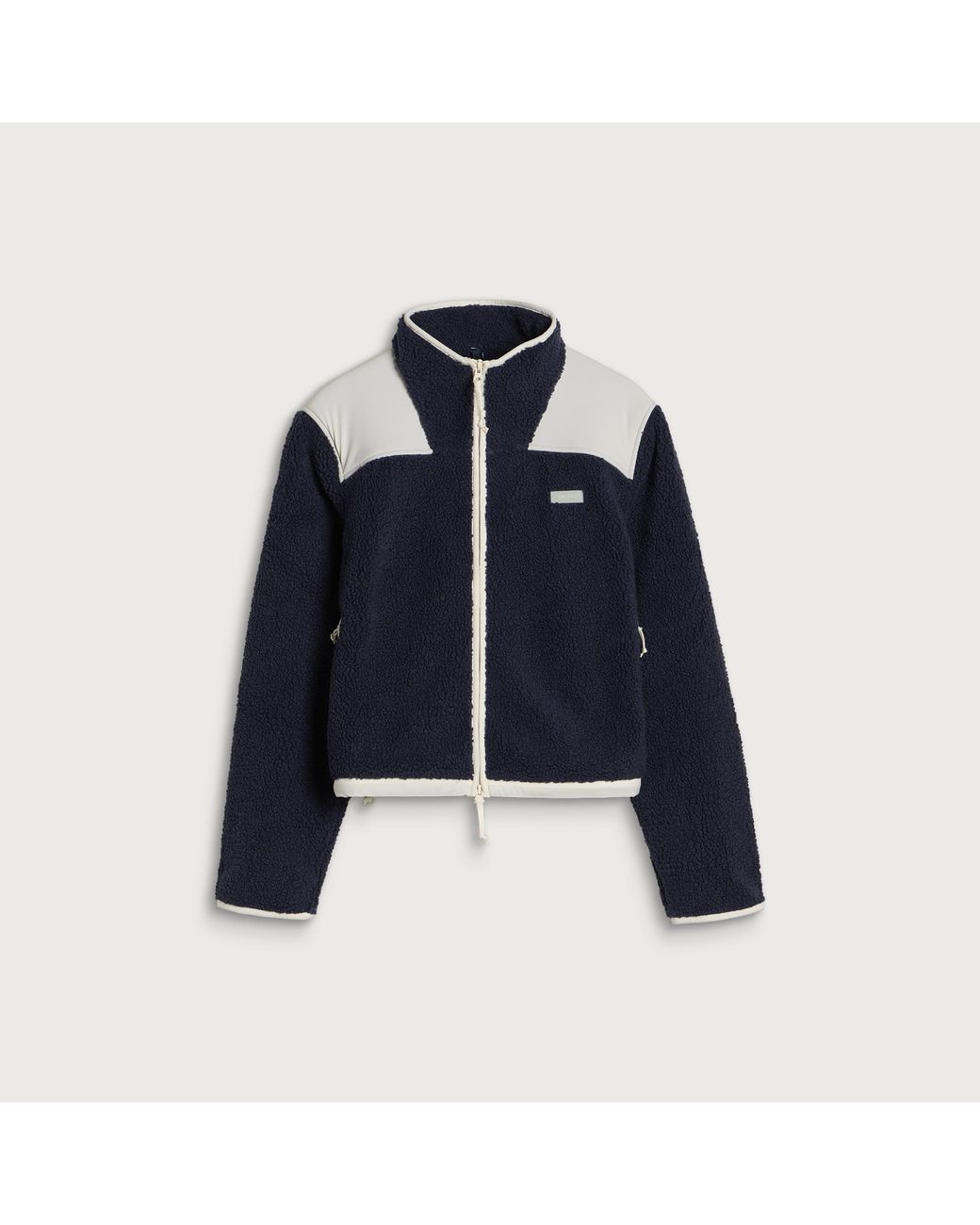 Skims Blue Teddy Boxy Zip Up Jacket